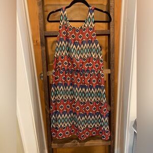 Short Aztec pattern dress